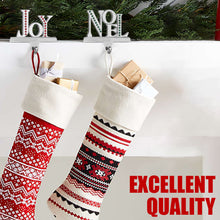 Load image into Gallery viewer, Stocking Holder Set of 2 - Joy Noel Christmas Stocking Hanger for Mantel - Shiny Silver Metal Christmas Stocking Holder for Fireplace Mantle - Heavy Stocking Holder for Mantle with Hook