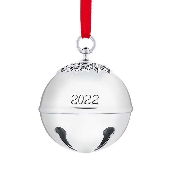 Klikel Christmas Bell Ornament 2022 - Sleigh Bell Christmas Ornament 2022 - Christmas Holy Ball 2022 Ornament - Bell Ornament For Christmas Tree - Sleigh Bell Engraved 2022- 8th Annual Edition