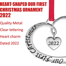 Load image into Gallery viewer, Our First Christmas Ornament 2022 - Our First Christmas Married Ornament 2022 - 1st Christmas Married Ornament 2022 - Mr Mrs Just Married Newlywed Wedding Ornament 2022 By Klikel