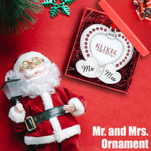 Load image into Gallery viewer, Our First Christmas Ornament 2022 - Wedding Mr &amp; Mrs Heart Picture Ornament For Christmas Tree - Mr And Mrs Ornament 2022 - 1st Christmas Together Ornament 2022 - Wedding Ornament 2022 By Klikel