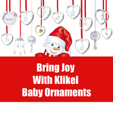 Load image into Gallery viewer, Klikel Baby&#39;s First Christmas Ornament 2023 - My First Christmas Ornament 2023 Heart with Hanging Teddy Bear - Baby First Christmas Ornament 2023 - 1st Christmas Baby Ornament 2023 - Baby Boy Girl