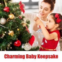 Load image into Gallery viewer, Klikel My First Christmas Ornament 2023 Baby Mobile - Baby First Christmas Ornament 2023 - 1st Christmas Baby Ornament 2023 - Silver Babies First Christmas Ornament Mobile with Hanging Charms Boy Girl