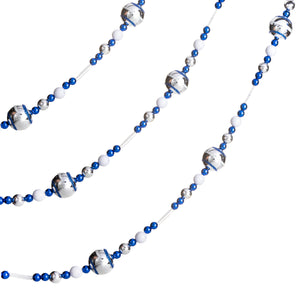 Christmas Acrylic Blue and Silver Garland 10 Feet Long